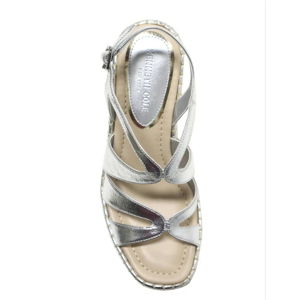 KENNETH COLE WOMEN'S Solace espadrille platform wedge sandal SIZE 8 & 9 NIB